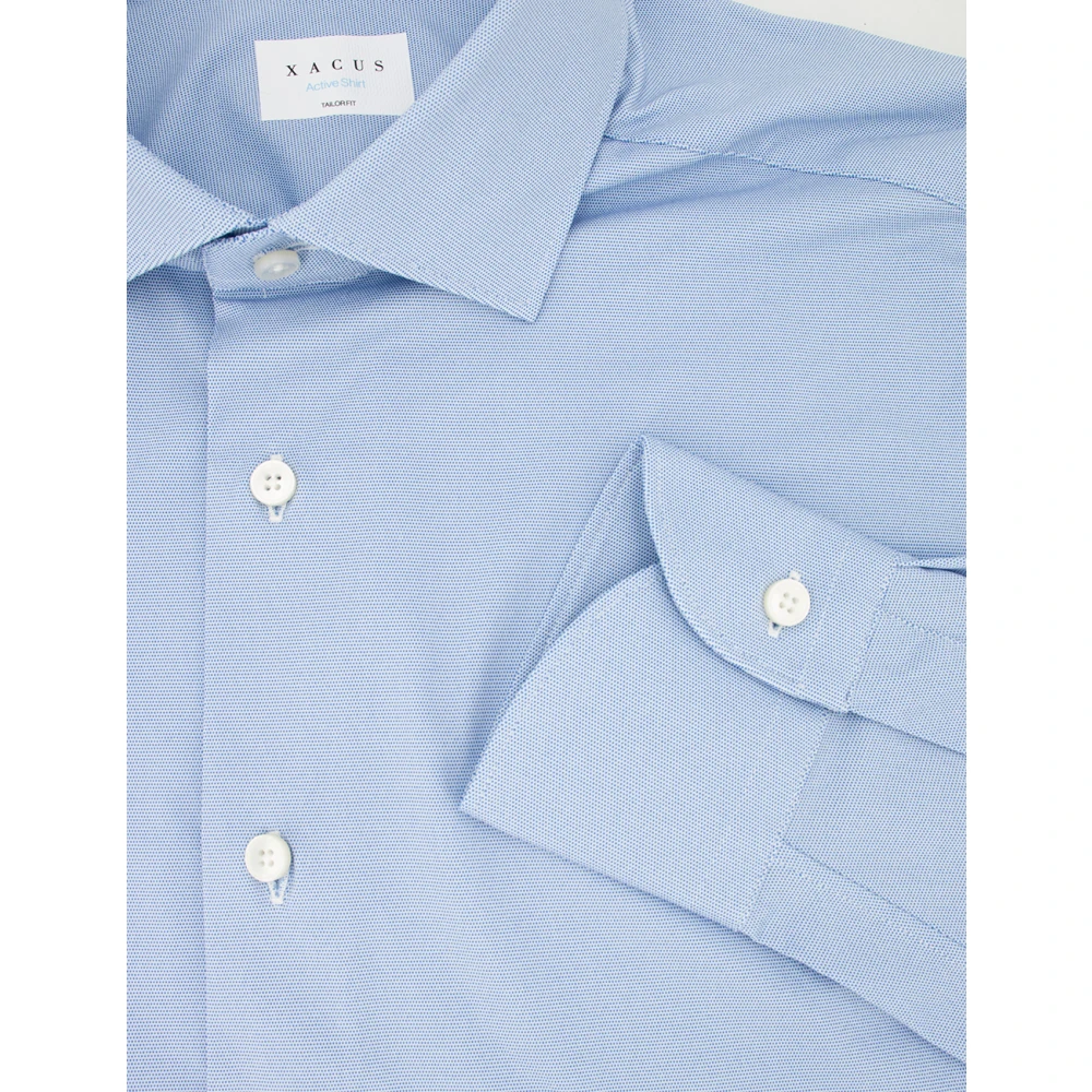 Xacus Elegante Formele Shirt met Japanse Technologie Blue Heren