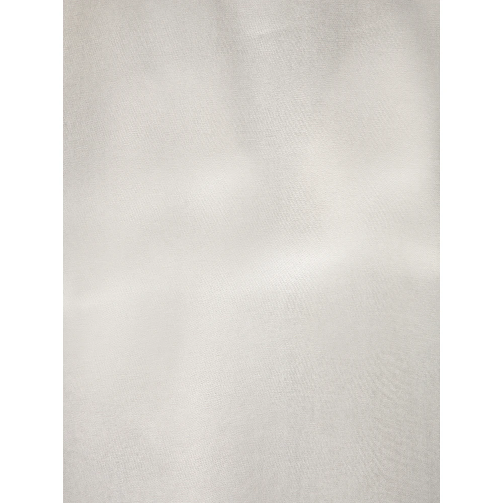 Giorgio Armani Elegante Zijden Blouse met Ellebooglengte Mouwen Gray Dames