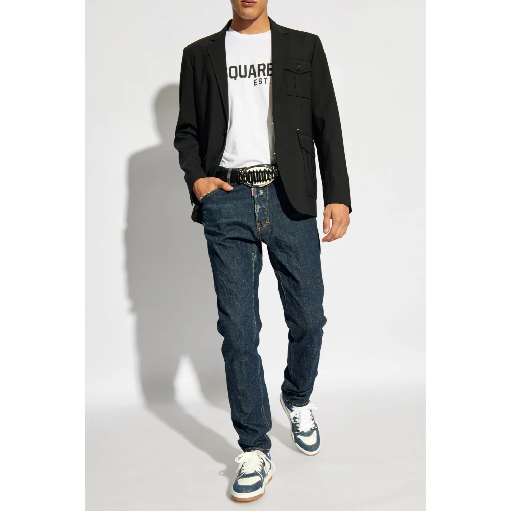Dsquared2 T-shirt met print White Heren