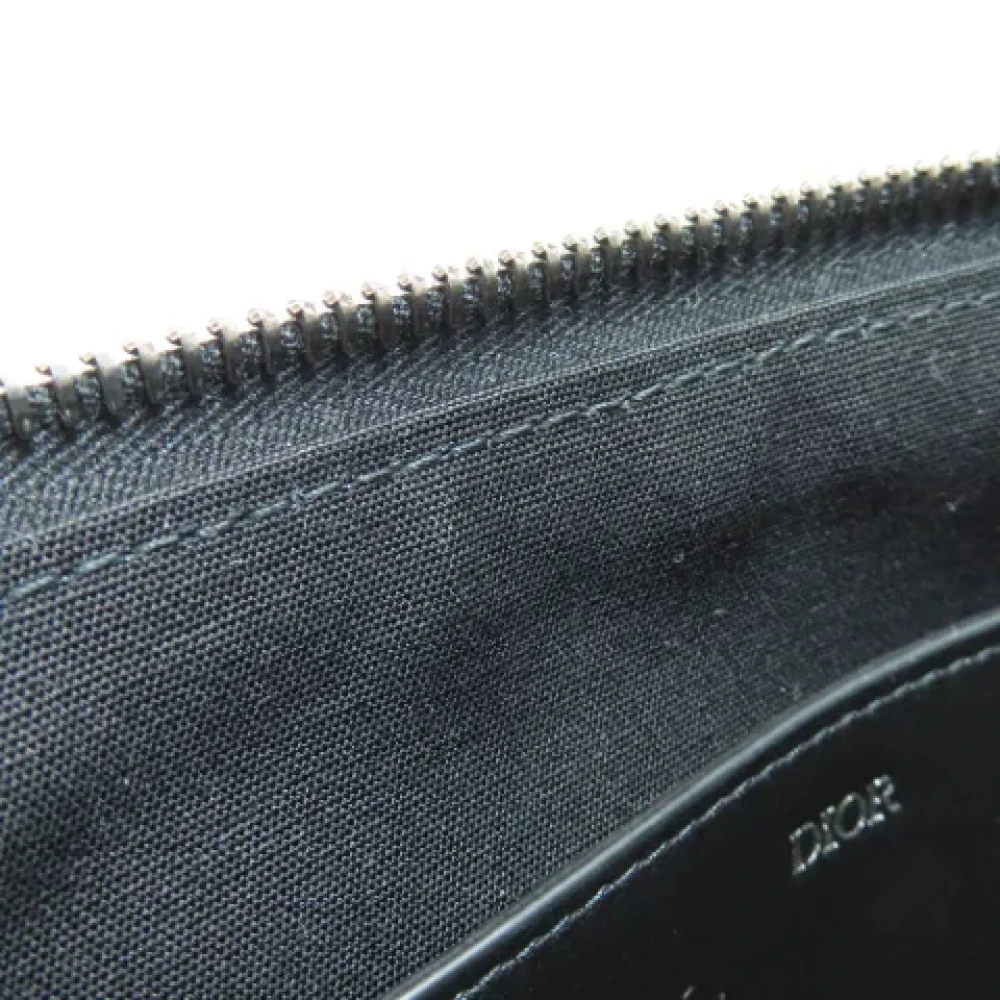 Dior Vintage Pre-owned Canvas clutches Blue Dames