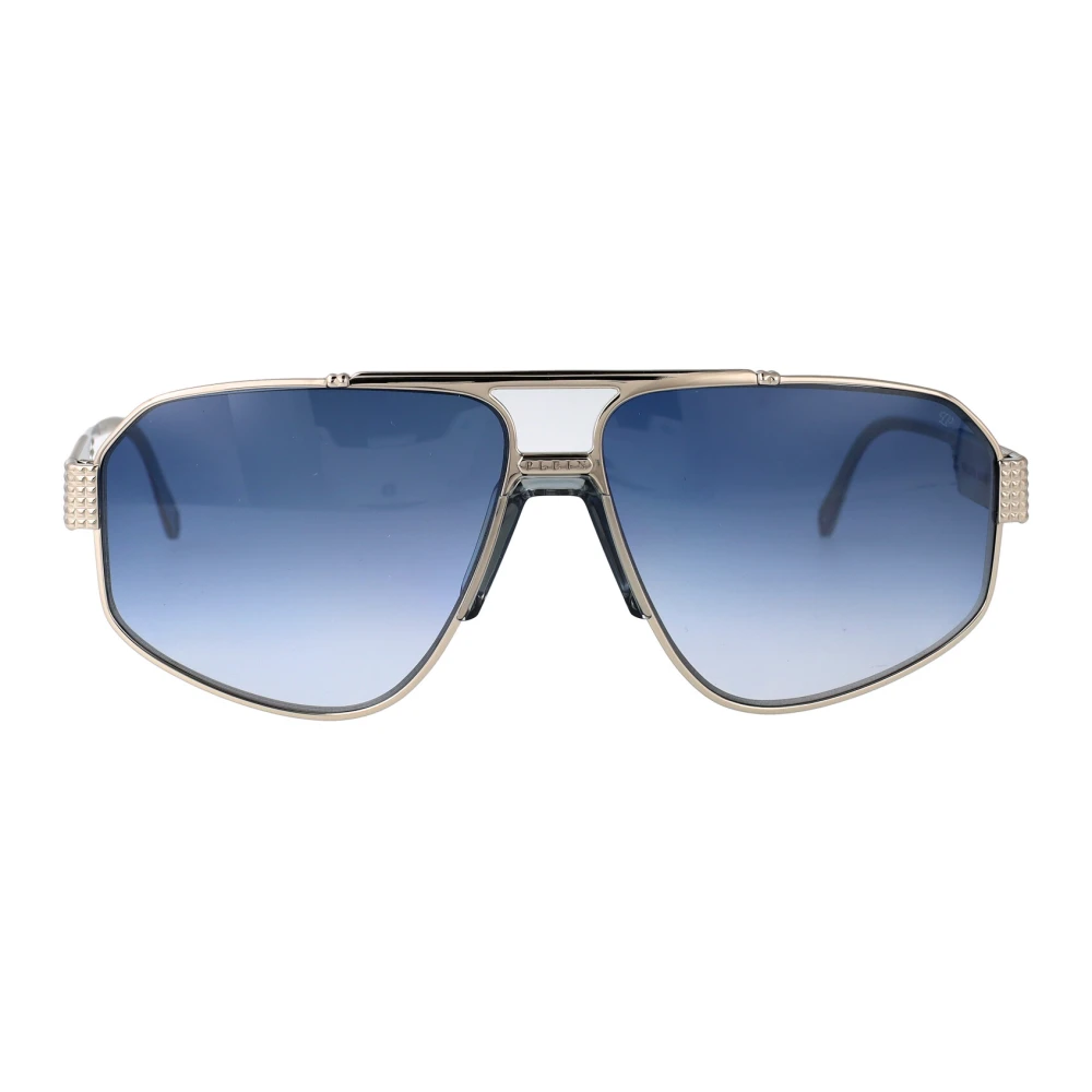 Philipp Plein Men's Gray Sunglasses, 63 Mm, Superhero Sunglasses