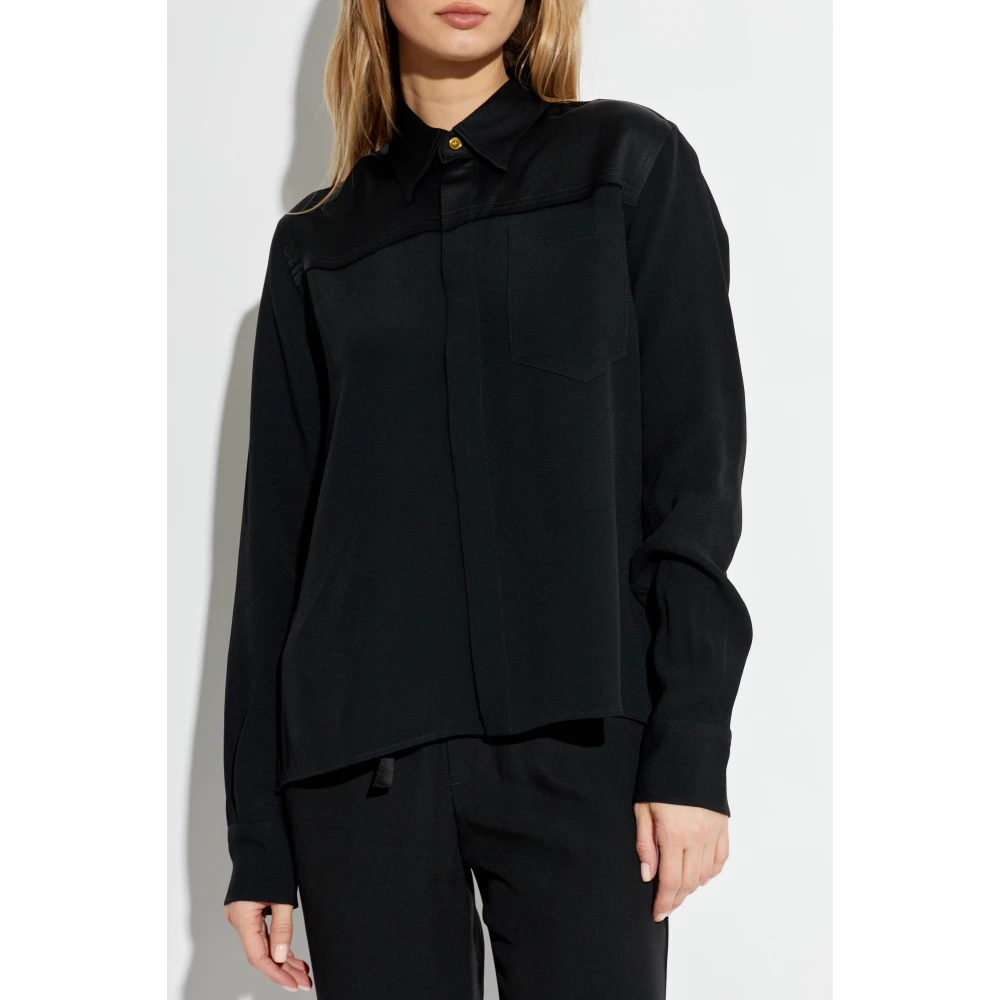 Ami Paris Overhemd met zak Black Dames