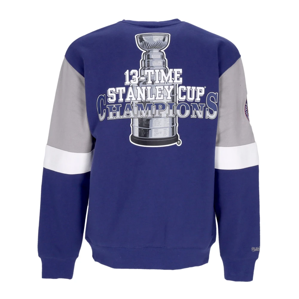 Mitchell & Ness Toronto Maple Leafs Crewneck Sweatshirt Blue Heren