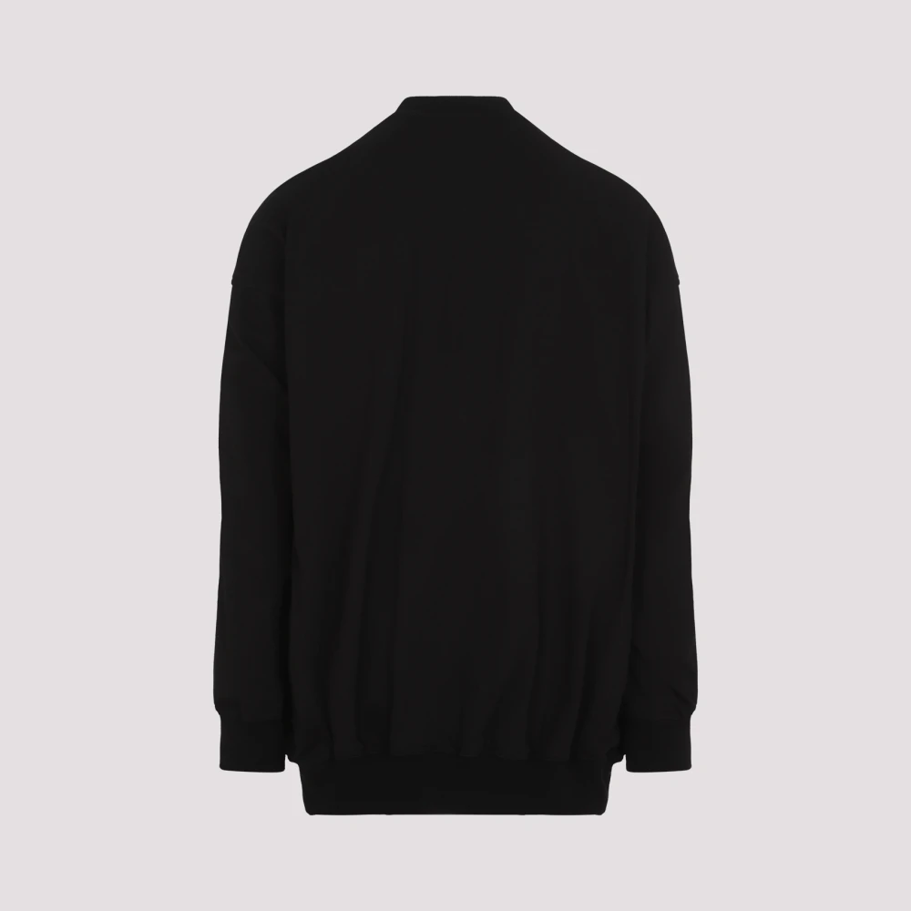 Rick Owens Zwart Sweatshirt Black Heren
