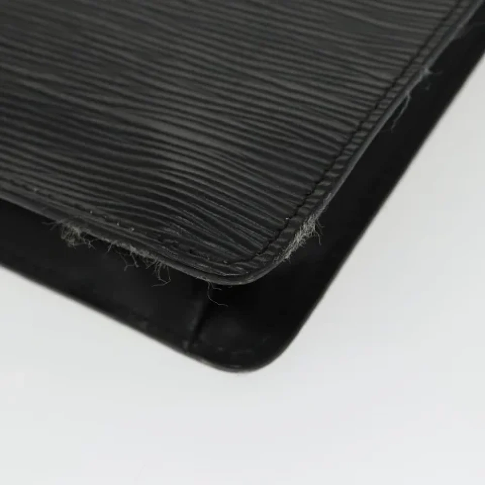 Louis Vuitton Vintage Pre-owned Leather clutches Black Dames