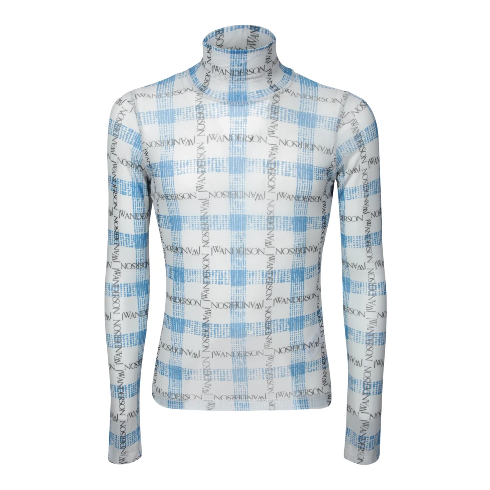 JW Anderson Ademende Mesh Longsleeve Top Multicolor Heren