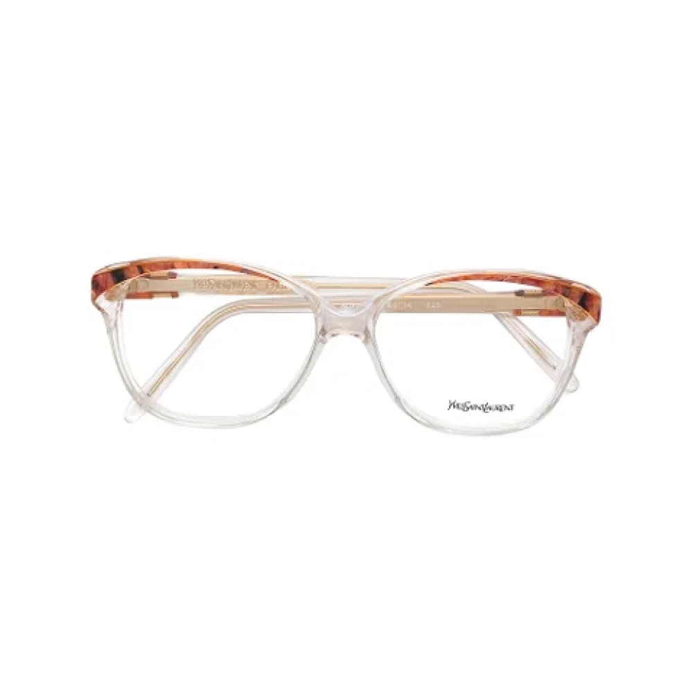 Yves Saint Laurent Vintage Pre-owned Acetate sunglasses Orange Dames