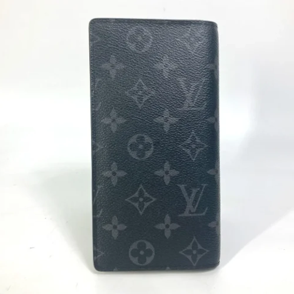 Louis Vuitton Vintage Pre-owned Fabric wallets Black Heren