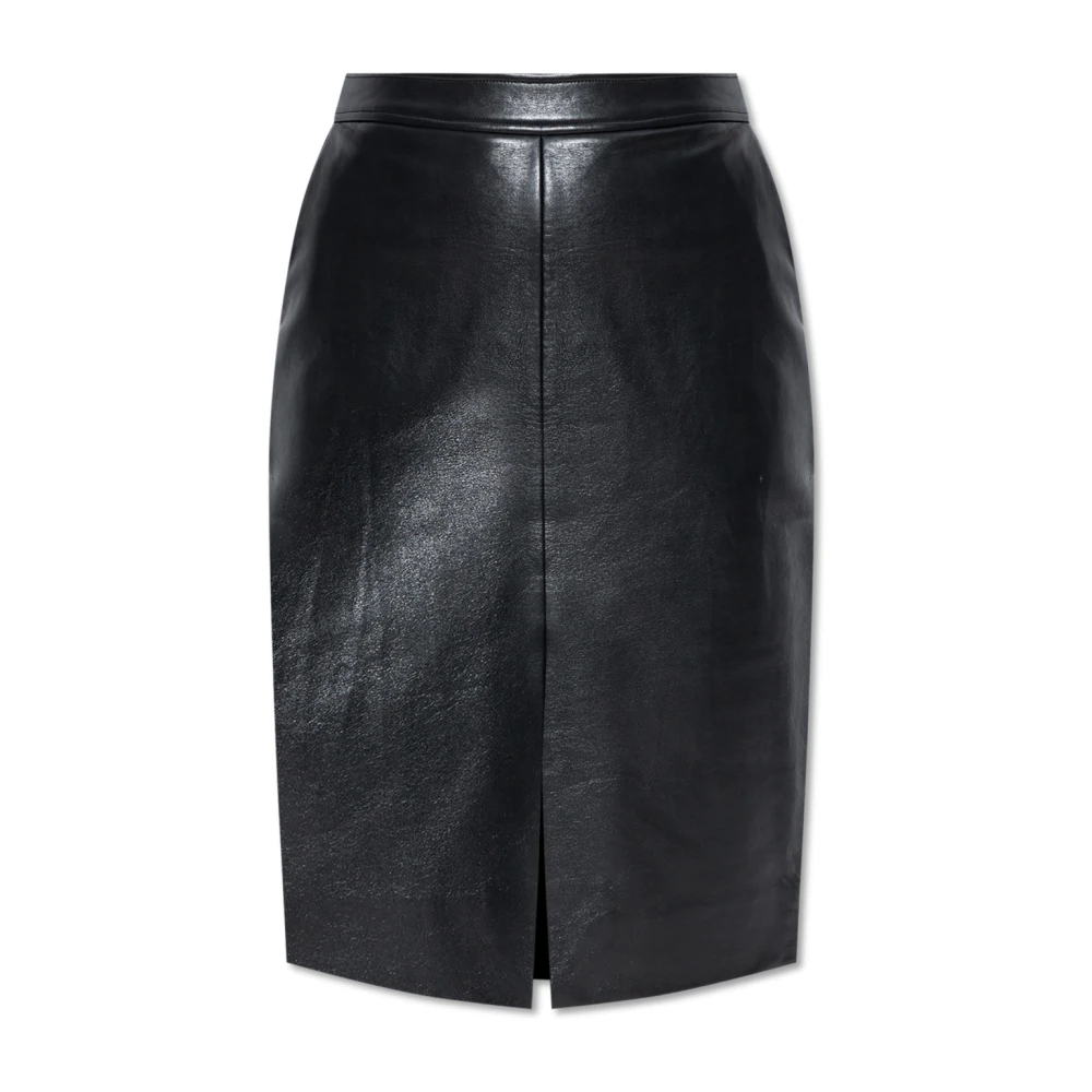 Anine Bing Leren rok Tyra Black Dames