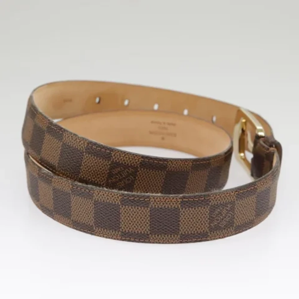 Louis Vuitton Vintage Pre-owned Canvas belts Brown Dames