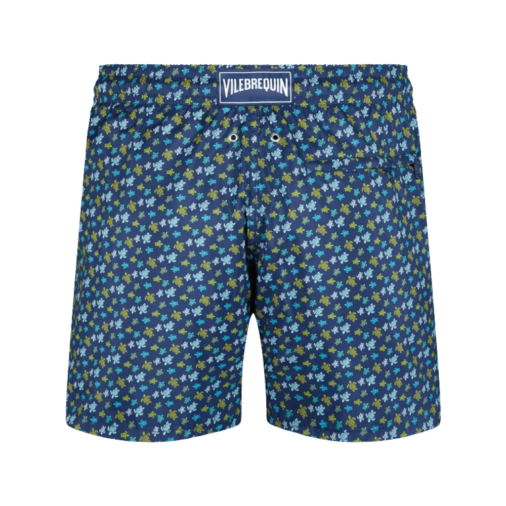 Vilebrequin Ultra-licht en opvouwbaar zwemkleding met regenboog schildpad print Blue Heren