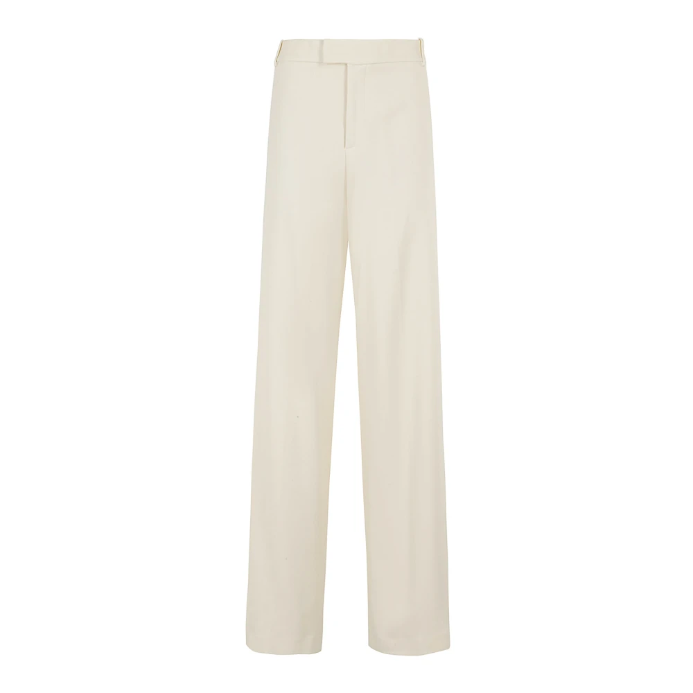 Blumarine Stijlvolle Wijde Broek Beige Dames