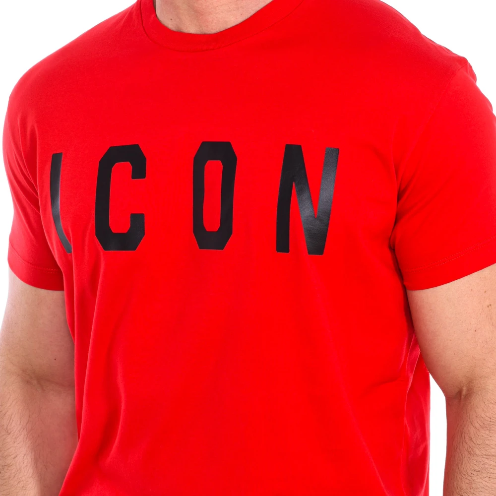 Dsquared2 T-Shirts Red Heren