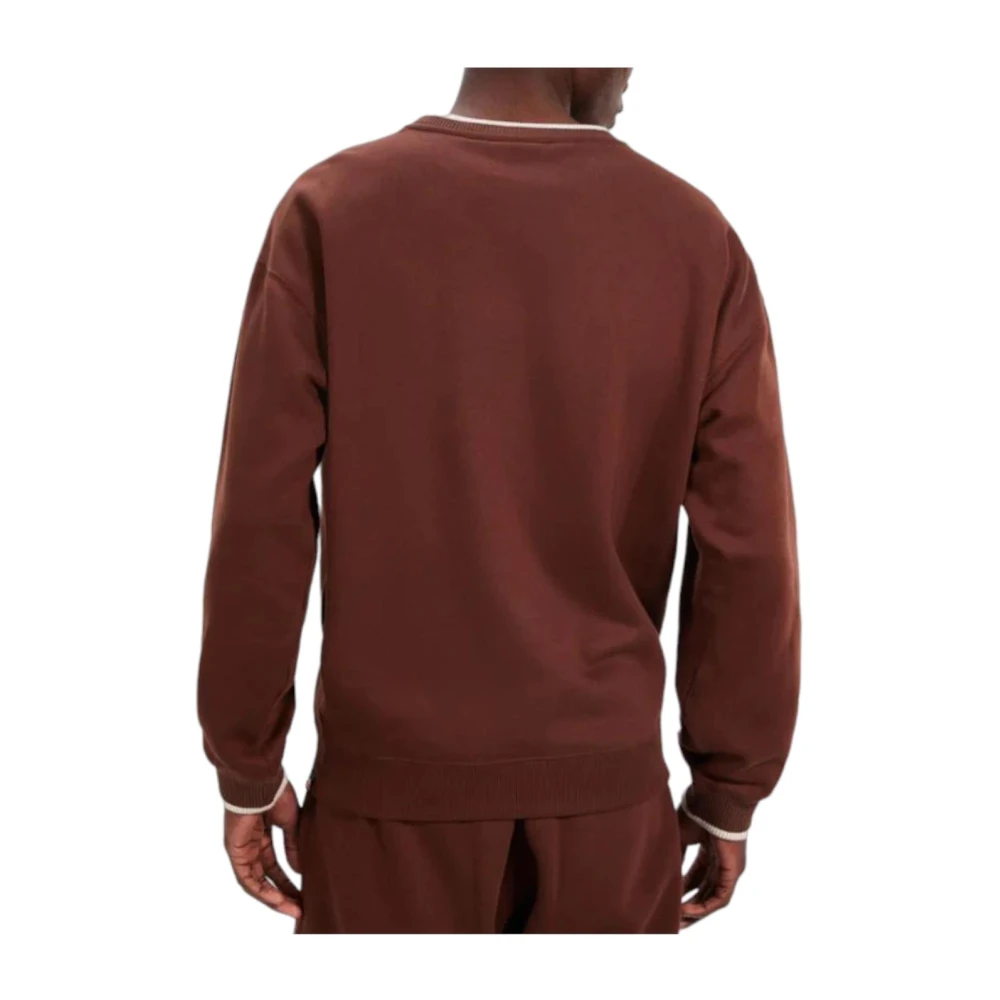 Ellesse Retro Sportieve Trui Brown Heren