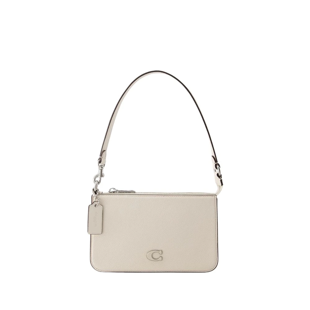 Coach Läderpåse med magnetisk spänne Beige, Dam