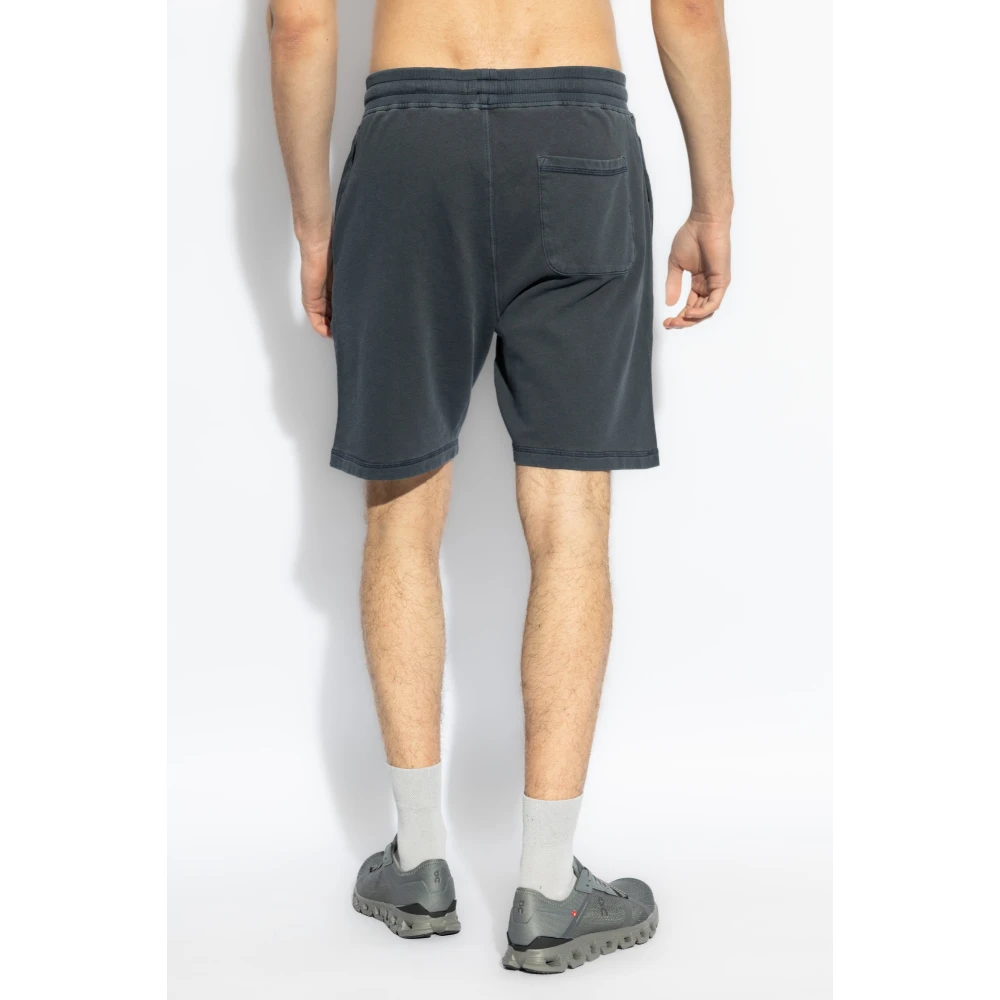 Woolrich Shorts met geborduurd logo Blue Heren