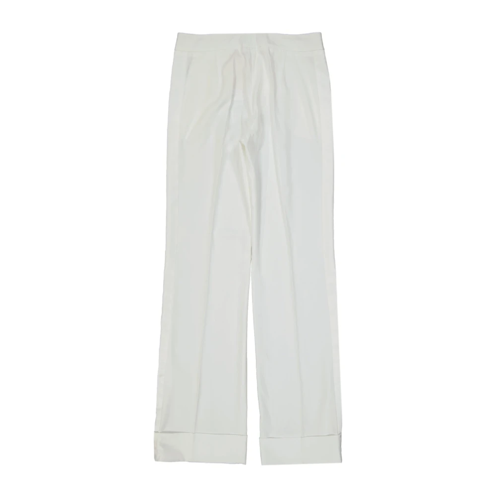 Blanca Vita Satin Band Broek Vrouwen Italië White Dames