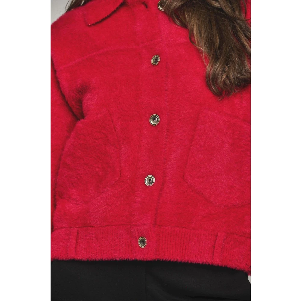 Rino&Pelle Rode Bes Boxy Bubbly Jas Red Dames