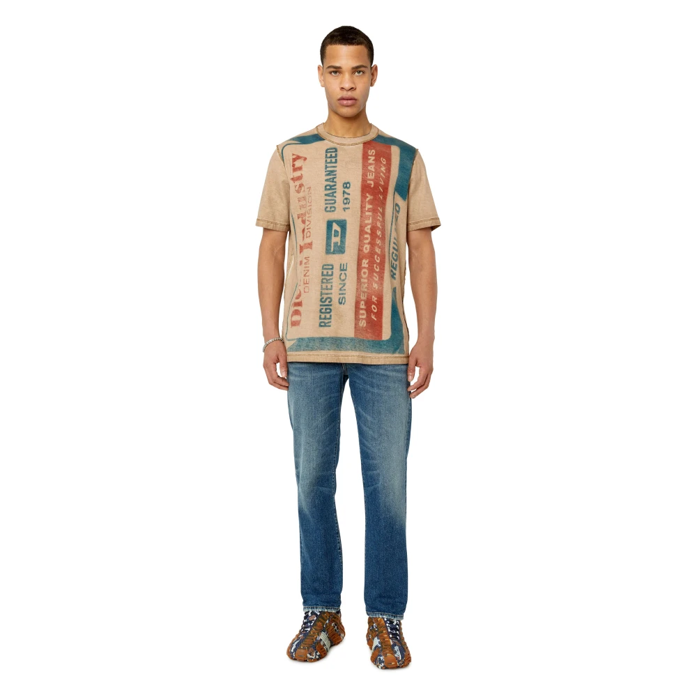 Diesel Veelzijdige Straight Jeans 2020 D-Viker Blue Heren