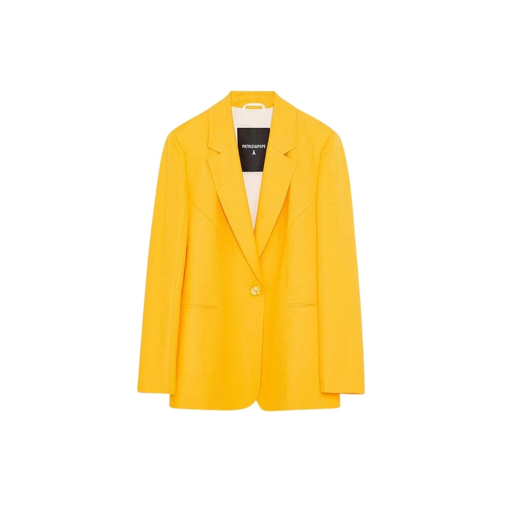 Patrizia Pepe Femme Orange Vestes, Taille: 40 Fr Viscose Blazer