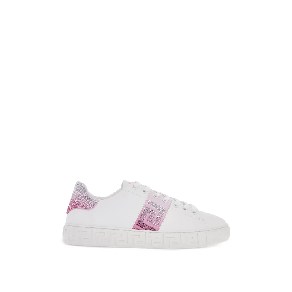 Versace Crystal Greca Sneakers Dames Schoenen Wit