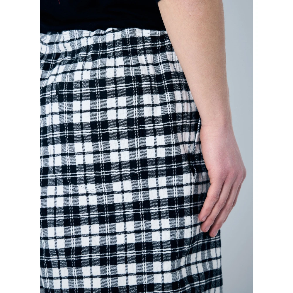Vetements Geruite Motief Pyjamabroek Black Heren