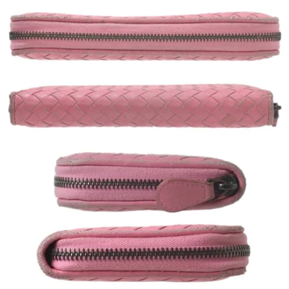 Bottega Veneta Vintage Pre-owned Fabric wallets Pink Dames