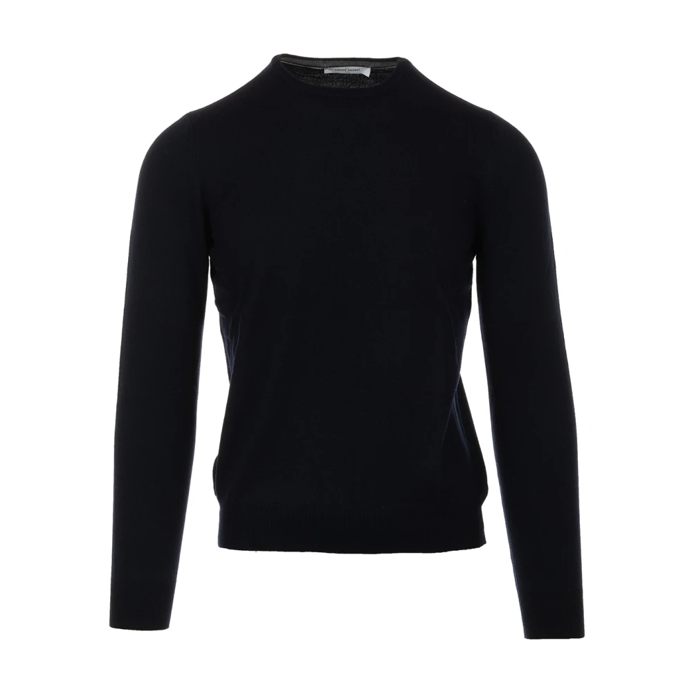 Gran Sasso Blauwe Sweater Paricollo Stijl Blue Heren