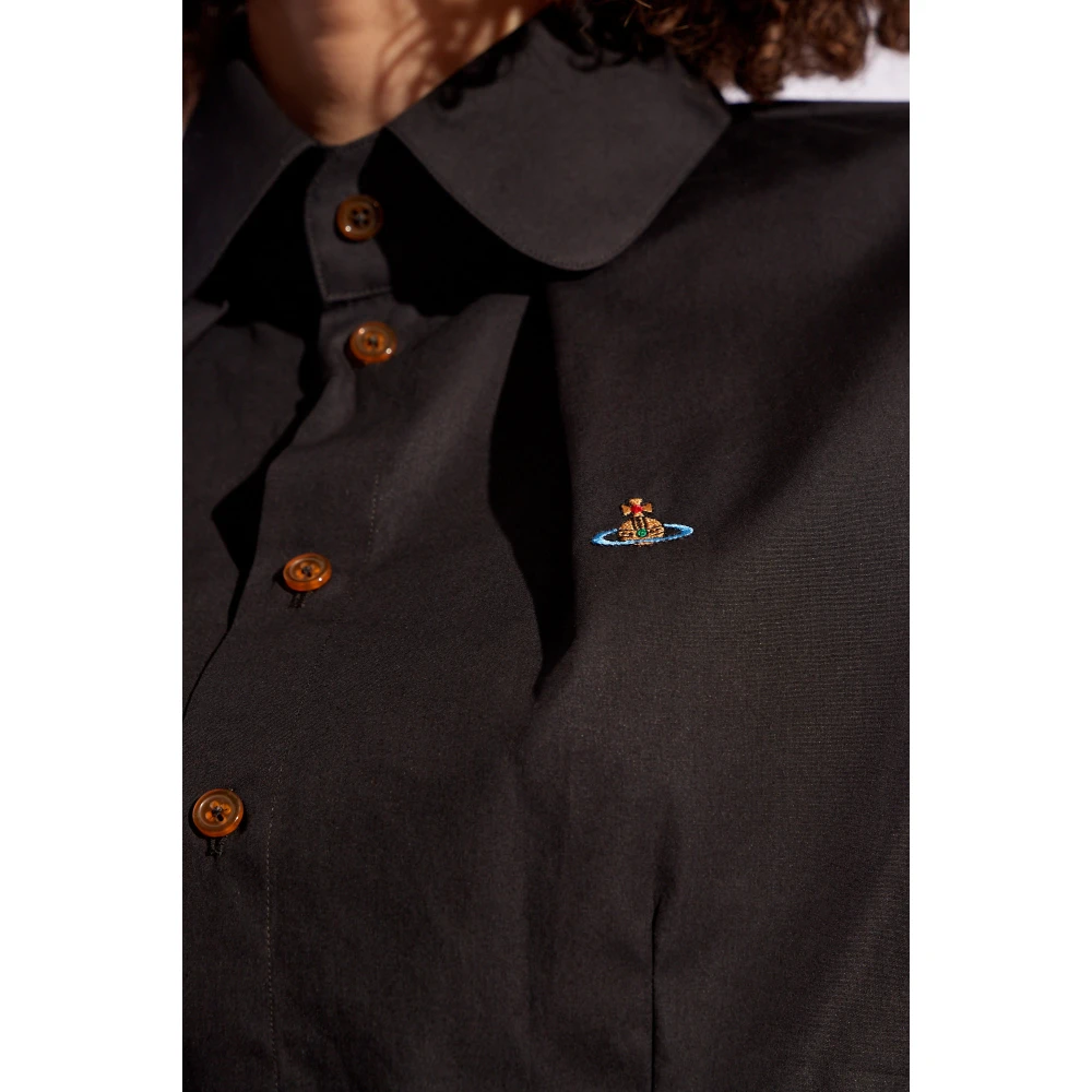 Vivienne Westwood Shirt met logo Black Dames