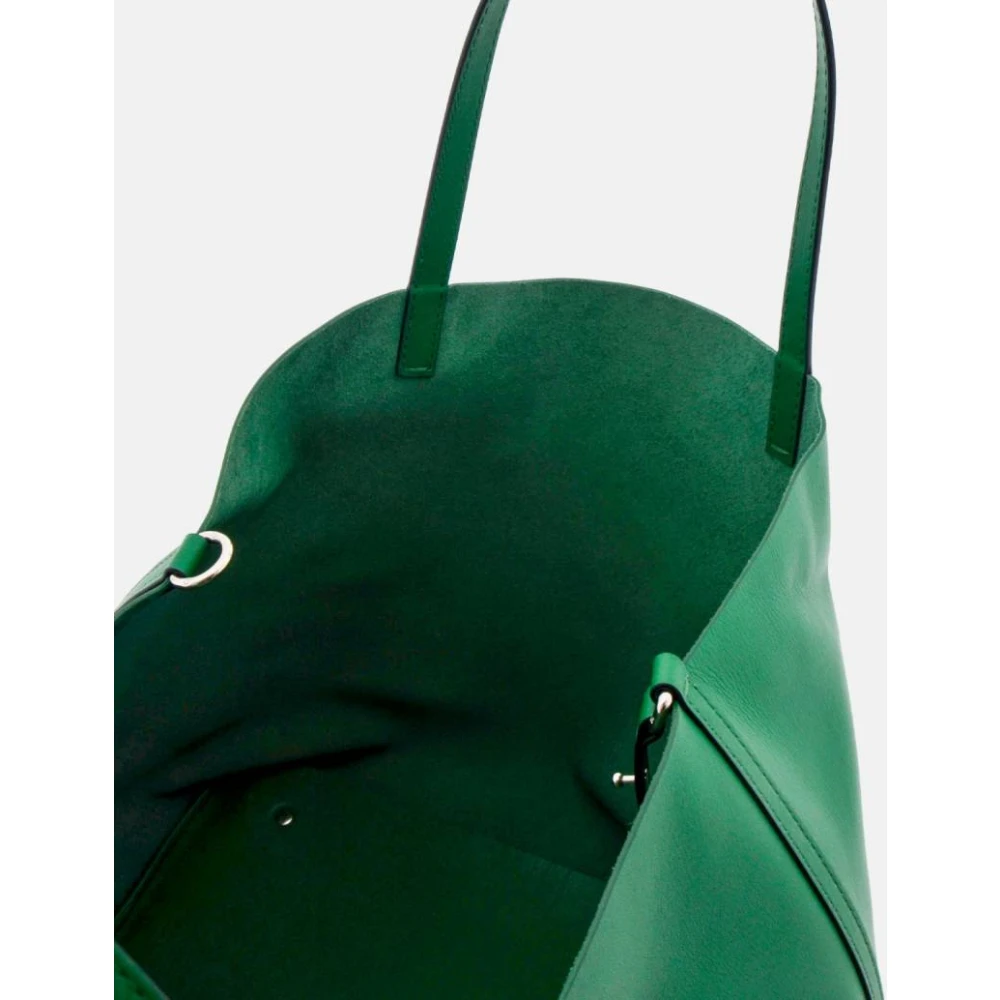 Carolina Herrera Matryoshka L Groene Leren Tas Green Dames