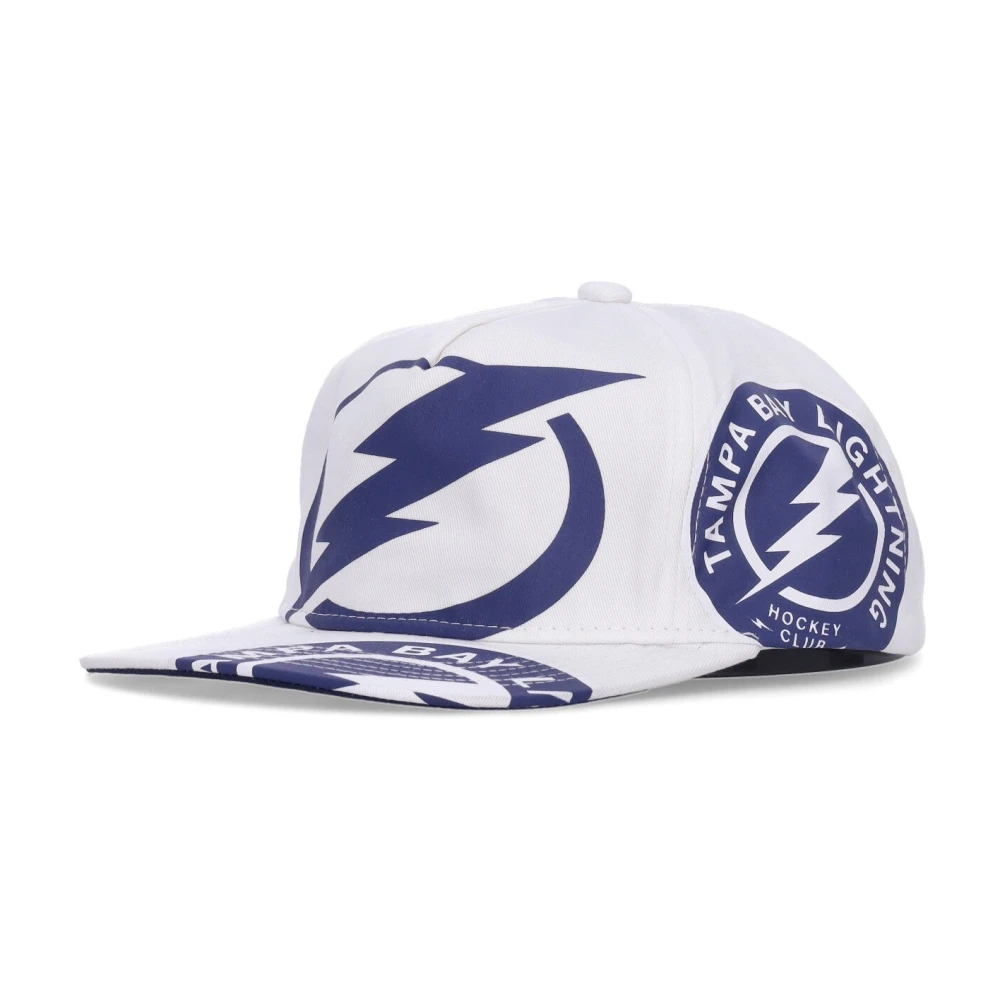 Mitchell & Ness Tampa Bay Lightning Flat Brim Cap White Heren