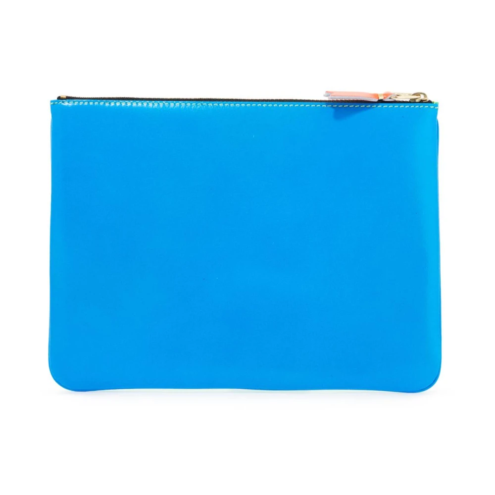 Comme des Garçons Fluo Leren Pouch Blue Dames