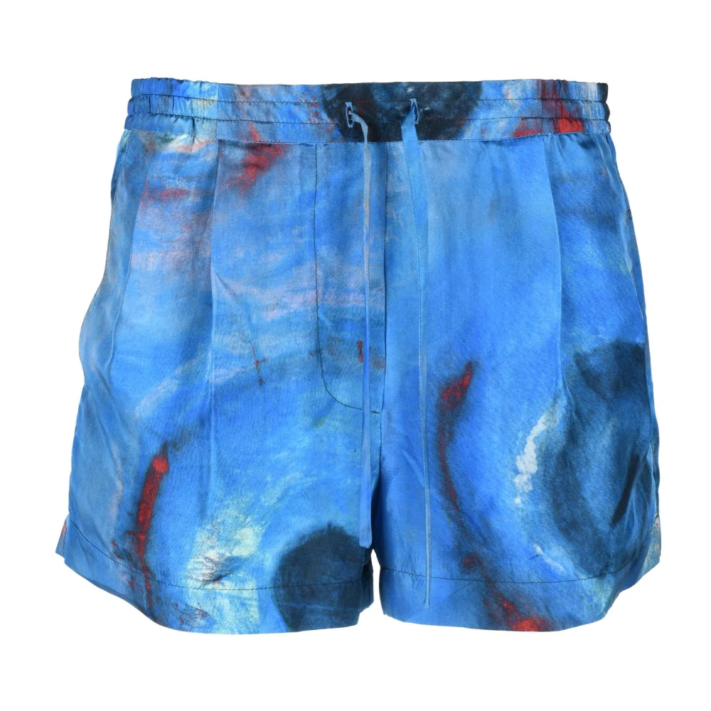 Marni Zijden Shorts Blue Dames