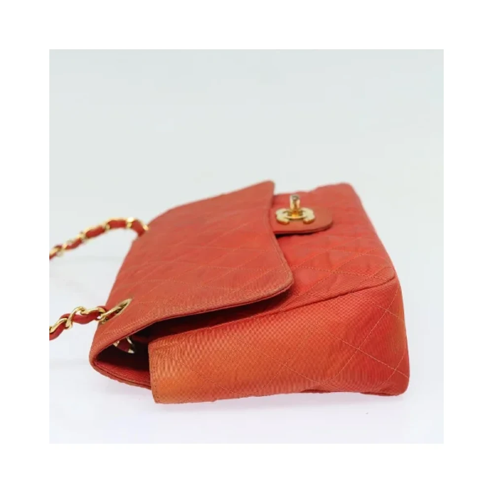 Chanel Vintage Pre-owned Nylon chanel-bags Orange Dames