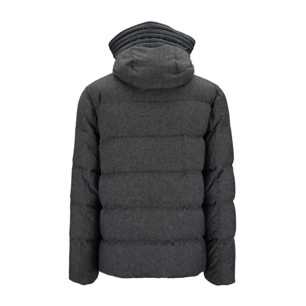 Herno Zip-Up Donsjack Gray Heren