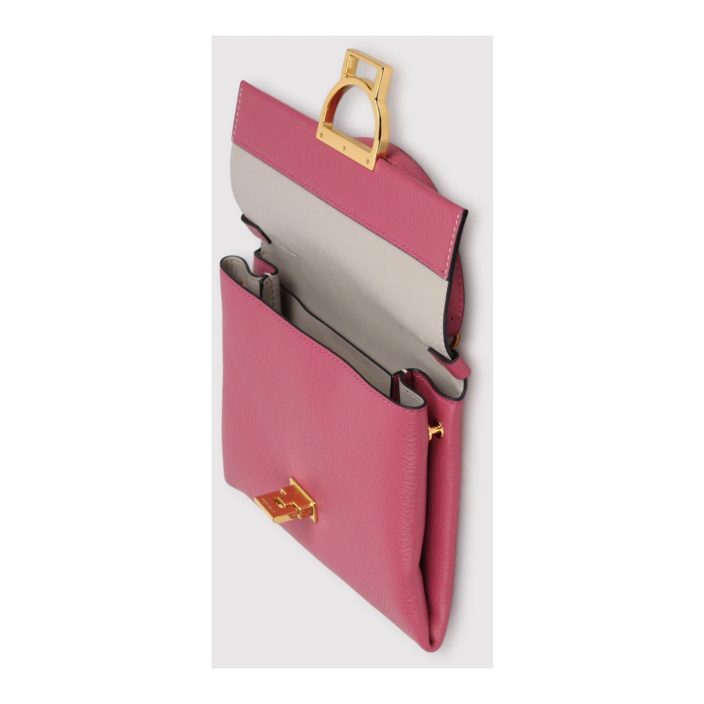 Coccinelle Gekartelde textuur kleine schoudertas Pink Dames