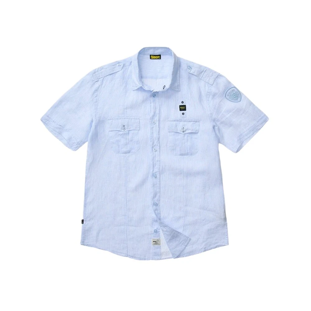 Blauer Hombre Azul Camisas, Talla: L
