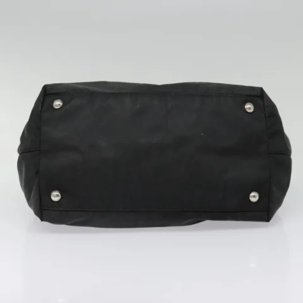 Prada Vintage Pre-owned Nylon handbags Black Dames