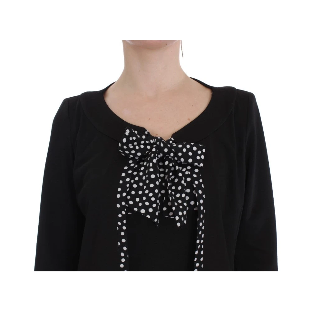 Bencivenga Polka Dot Jurk & Sweater Set Black Dames