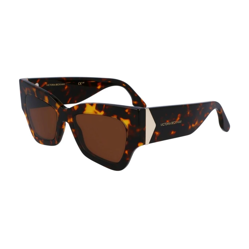 Victoria Beckham Women's Brown Sunglasses, One Size, Butterfly Sunglasses