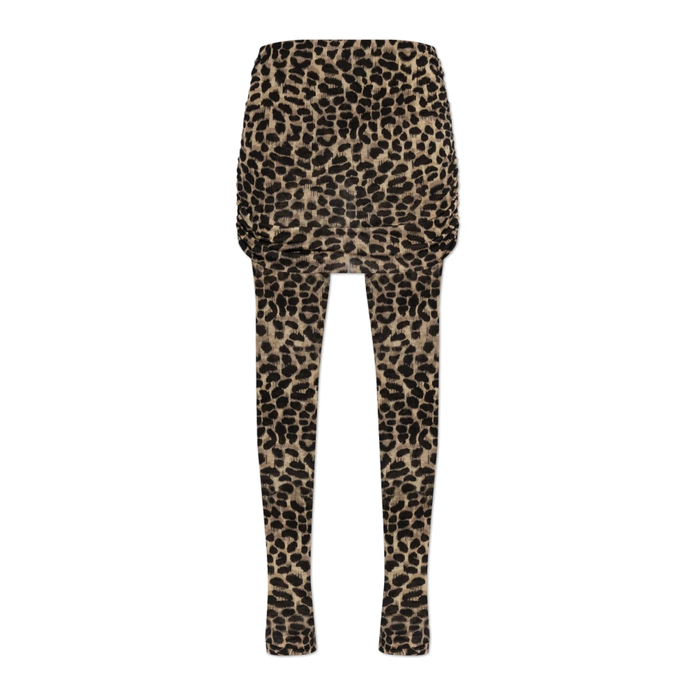 Blumarine Broek met dierenmotief Brown Dames