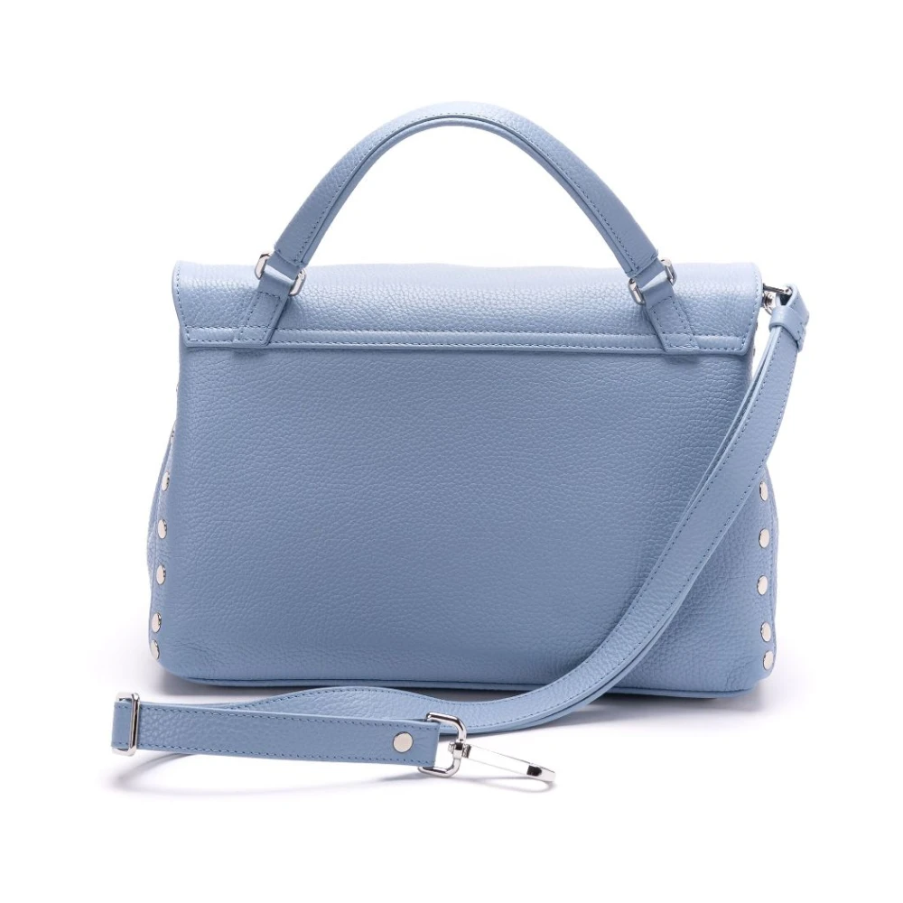 Zanellato Blauwe Tassen met Twist-Lock Sluiting Blue Dames