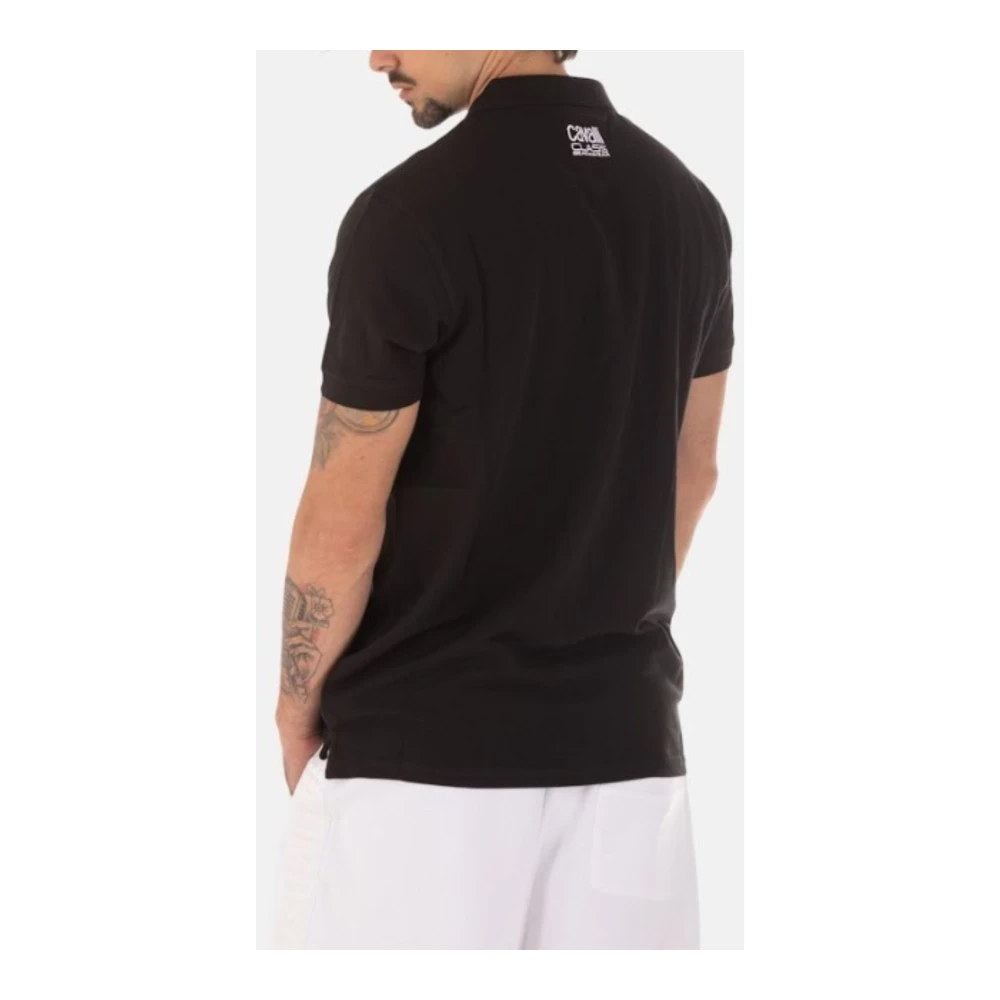 Just Cavalli Heren Logo Polo Shirt Black Heren