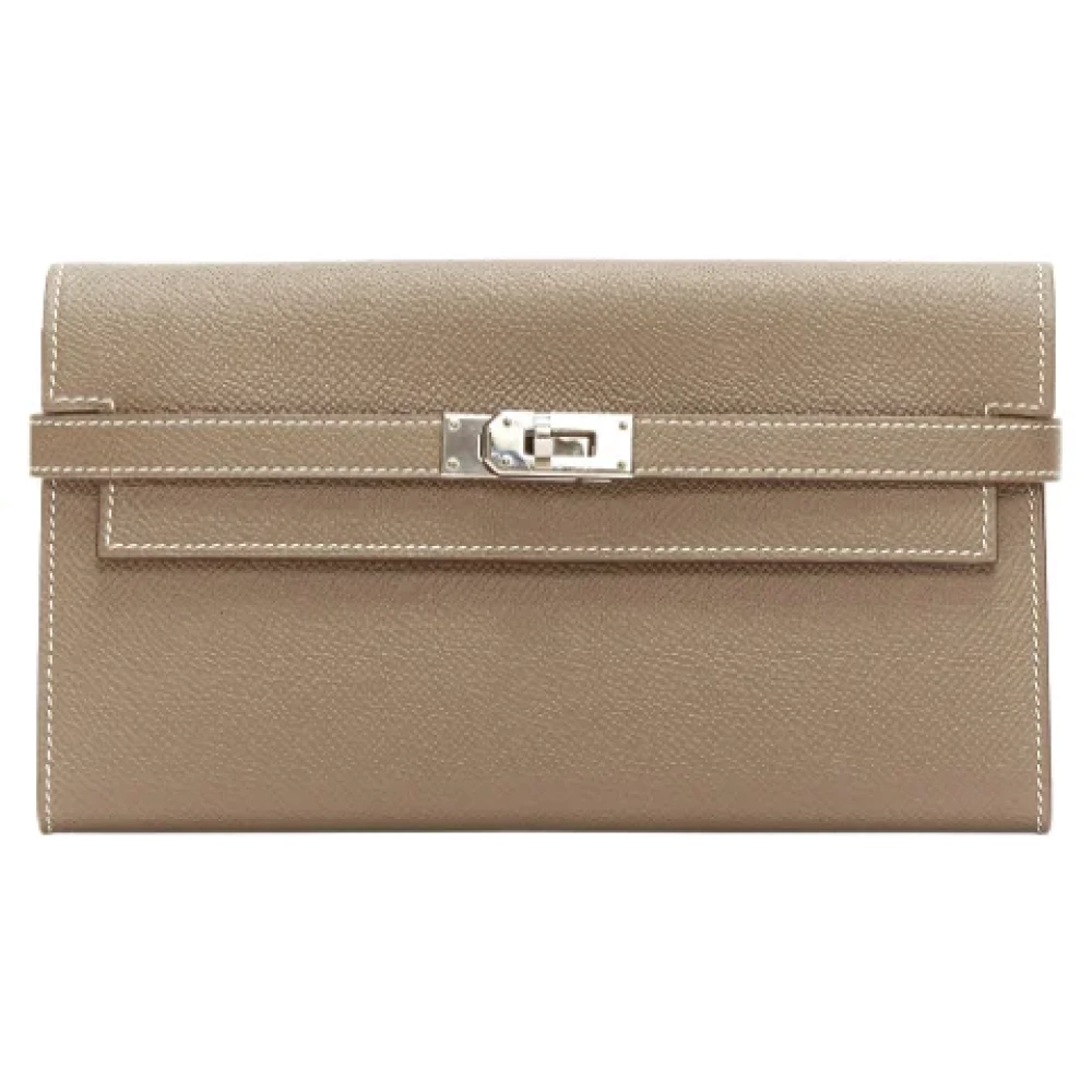 Hermès Vintage Pre-owned Leather wallets Green Dames