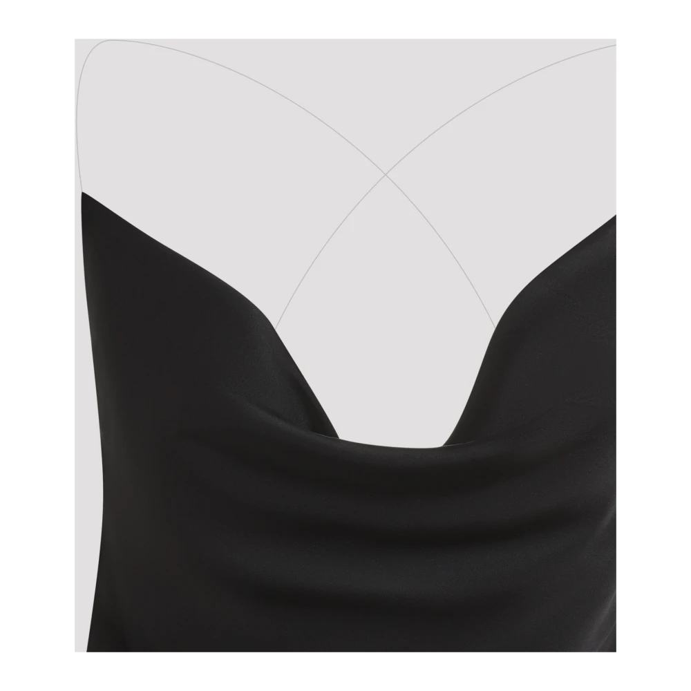 Y Project Zwarte onzichtbare band slip top Black Dames
