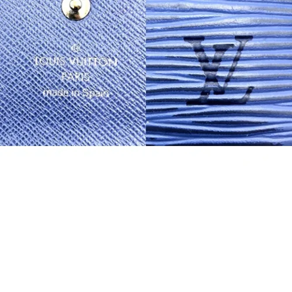 Louis Vuitton Vintage Pre-owned Leather wallets Blue Dames