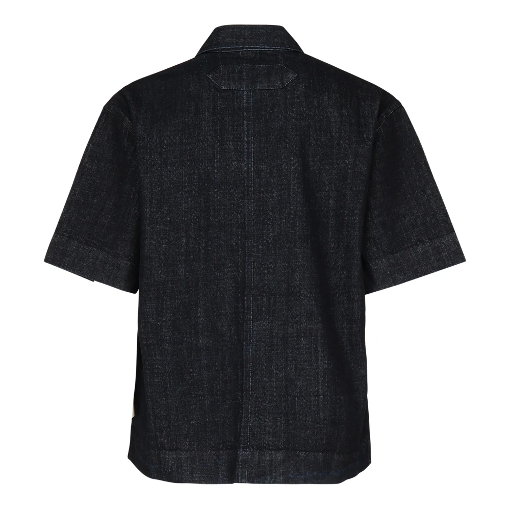 Jacquemus Denim Werkoverhemd Blauw Katoen Blue Heren