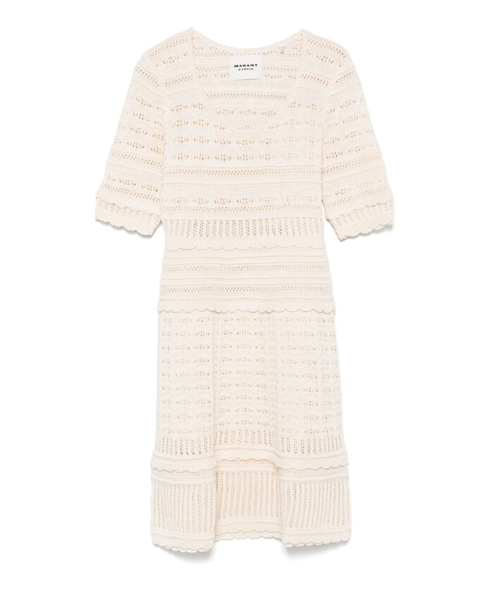 ecru-crochet-knit-mini-dress