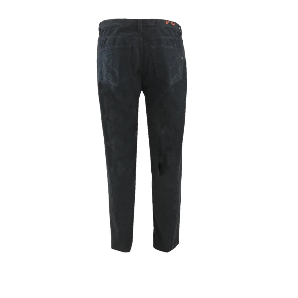 Dondup Katoenen Corduroy Wortelbroek Blue Heren