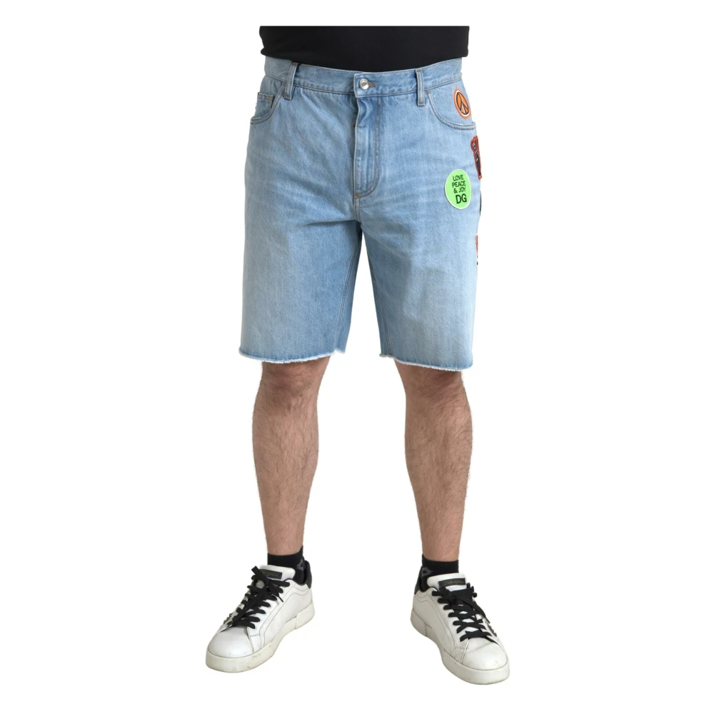 Dolce & Gabbana Men's Blue Denim Shorts,, Elegant Light Denim Bermuda Shorts 3XL
